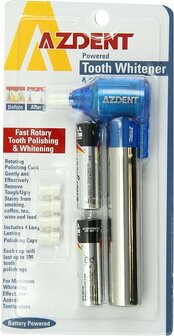 AZDENT&reg; Dental Tooth Polisher Whitener Burnisher (zonder batterij)-Blauw