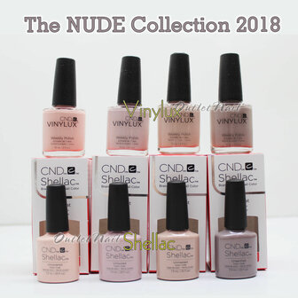 CND Nude collection 4x shellac en 4x vinylux