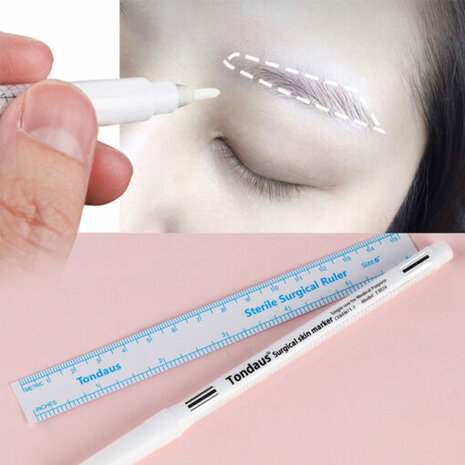 Waterproof fine tip marker Wit