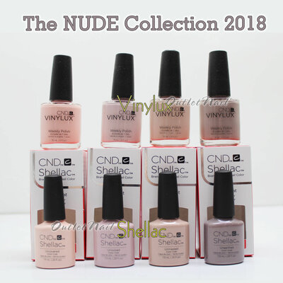 CND Nude collection 4x shellac en 4x vinylux